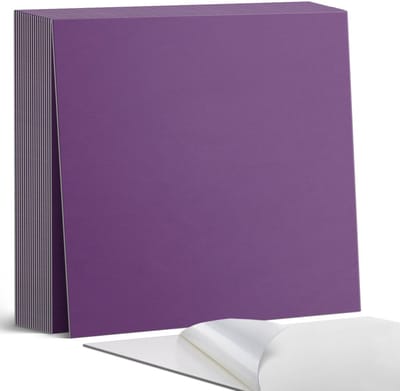 Coloray Plaktegels - Paars Zelfklevende Tegels - 20 cm x 20 cm - Paars Plaktegels - 20 stuks - Vierkant PVC Tegels - Plaktegels Badkamer - Plaktegels Vloer - Vinyltegels Vloer Zelfklevend - Wandtegel Zelfklevend