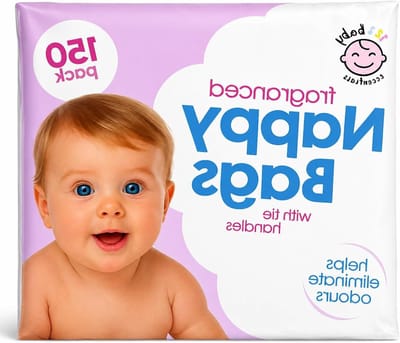 Luierzakken - Afvalzakken Baby - Hygiënisch Luiers Weggooien - Met Striksluiting - 150 stuks - Oranje