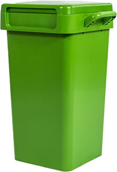 Afvalbak 'Napo' - 70L - Groen - Afvalscheiding binnen & buiten - Opbergbox