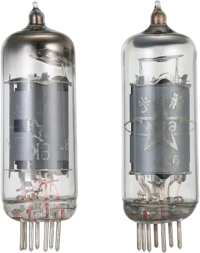JGS Premium - 2 stuks vacuümbuisvervanging voor buisversterkers - 6AK5 / 6Zh1P compatibel - DIY Preamp onderdelen met 6K4 / 6J1 tubes