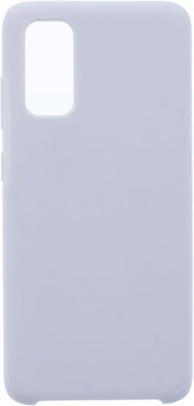 LuxeBass Hoesje geschikt voor Samsung Galaxy S20 siliconen hoesje - Wit - telefoonhoes - gsm hoes - gsm hoesjes