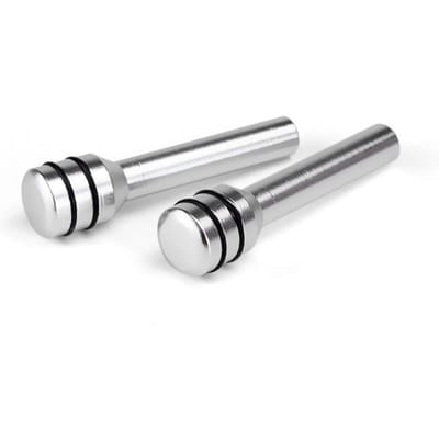 2 stuks Autodeurknoppen, Aluminiumlegering Interieur Deurvergrendelingspin, 1,9 X0,4  Deurvergrendelingsknop, Auto Interieuraccessoires, Compatibel Silver