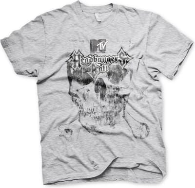 MTV Heren Tshirt -S- Headbangers Ball Grijs
