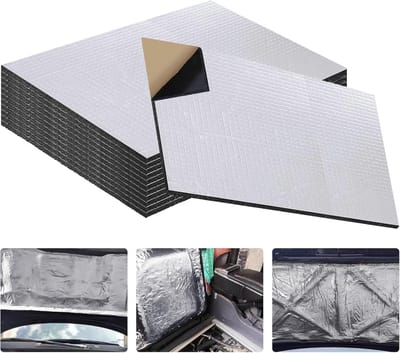 Geluidsisolatiemat voor Auto 12 Stuks 5mm Schuim Zelfklevend