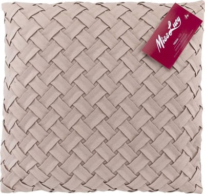 Miss Lucy - Tressa - Kussenhoes – Kussensloop – Sierkussen – Sierkussenhoes – 40 x 40 cm - Oud roze
