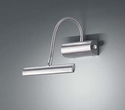 Licht-Erlebnisse - Curtis - LED - Wandlamp - 3000K - 380lm - van - Metaal - in - Mat nikkel - Wandlamp