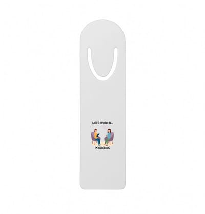 Hacebo® - Later word ik psycholoog metalen boekenlegger - Psycholoog - Psychologen - Therapie - psychiater - cadeau voor een psycholoog Bladwijzer boekenleggers - 12.7 cm x 3.2cm