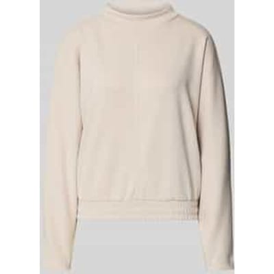 Sweatshirt met geribde opstaande kraag, model 'Gulitta'