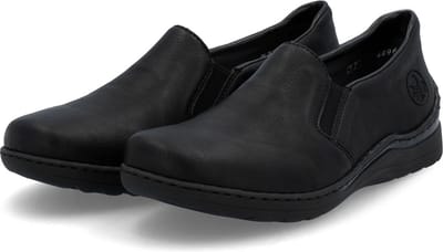 Rieker dames lage schoen slip-on schoenen 48964-00 zwart