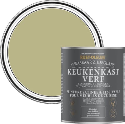 Rust-Oleum Groen Keukenkastverf Zijdeglans - Saliegroen 750ml