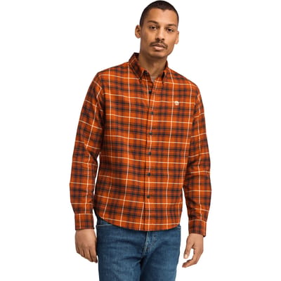 Timberland Solucell Plaid Shirt Umber Taglia: S | Maglie a manica lunga Outlet | Uomo | Marrone