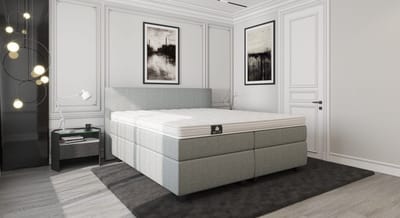 Mörgenn Boxspring Luxury Suite - Complete Hotel Boxspring met Pocketvering - Luxe 10cm Topper - Antraciet - 80x210