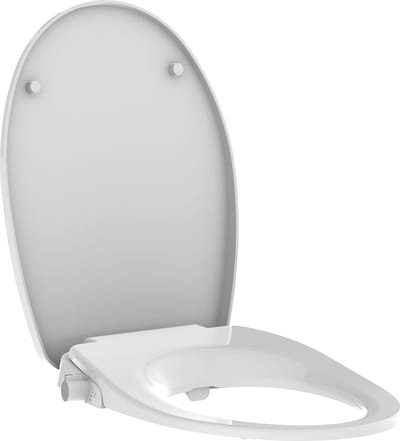 ALEDO - WC-zitting met bidetkraan - Glanzend Wit