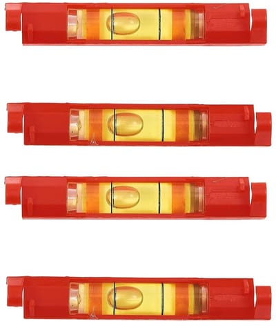 Dailygoods- Waterpas Professionele Kabelwaterpas - 4 Geleidingsniveaus - Acryl/ABS Materialen - Duidelijke Meetwaarden - V-vormige Groef - Haak voor Opslag - Waterpasniveau