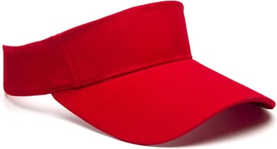 JGS Premium - Zonneklep Hoed met Lange Piek en Verstelbare Pasvorm voor Golf, Tennis, Fietsen en Hardlopen - Rood - Unisex Eén Maat