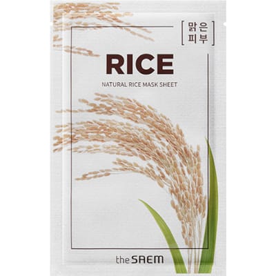 [PROMOTIE]The Saem - Natural Mask Sheet - Rice - 1stuk
