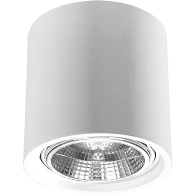 Sollux Lighting Plafondlamp Kalu - GU10/ES111 - wit - keramiek - 14x14.5x14.5cm