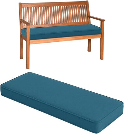 Tuinbankkussen - Zitkussen Bank - Buiten Ontspannen - Antislip Onderkant - 120x60 cm - Grijs