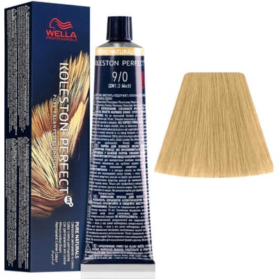 Wella Professionals, Koleston Perfect Me+, Permanente Haarkleur, 9/0 Lichtste Natuurlijk Blond, 60 ml