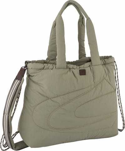 camel active Handtas in licht en gewatteerd nylon