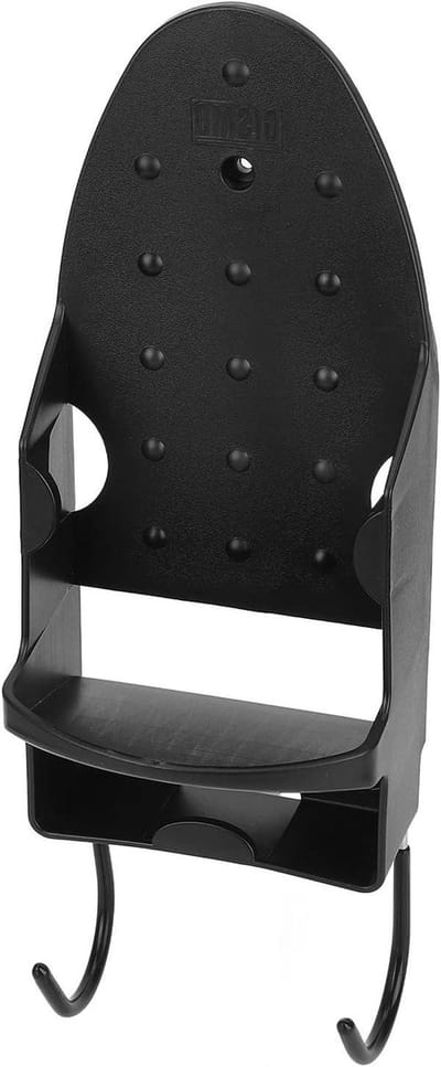 Strijkijzer Houder - Wandrek - Wasruimte Organisatie - Hittebestendig PBT Plastic - 34 x 15 x 12 cm - Wit