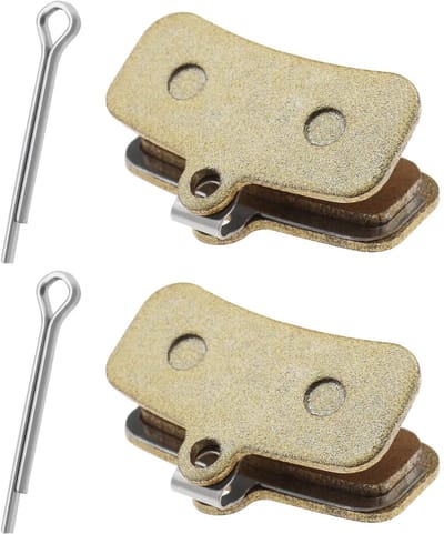 Dailygoods- Fietsschijfremblokken Goud - Compatibel met Shimano Saint BR-M810/M820/Zee BR-M640 - Gesinterd Metaal - 2 Paar - Hittebestendig - Lange Levensduur - Remblokken