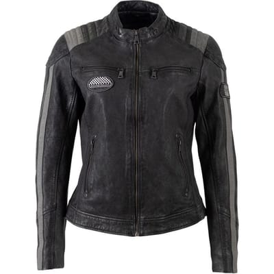Mauritius Lederen jas - MWSpeeda - L tot XXL - voor Vrouwen - zwart