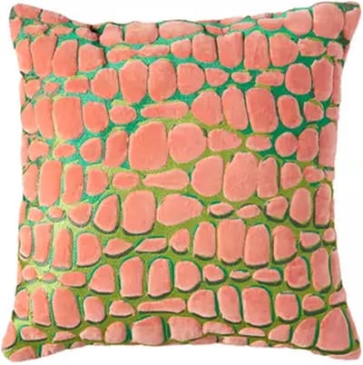 Light&living Kussen 45x45 cm TOMBA groen+koraal
