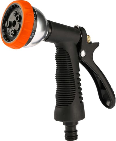 KADAX Spuitpistool van kunststof ABS en metaal, reinigingsspuit, waterspuit, tuinspuit, spuitpistool, tuindouche, handdouche (7 functies)