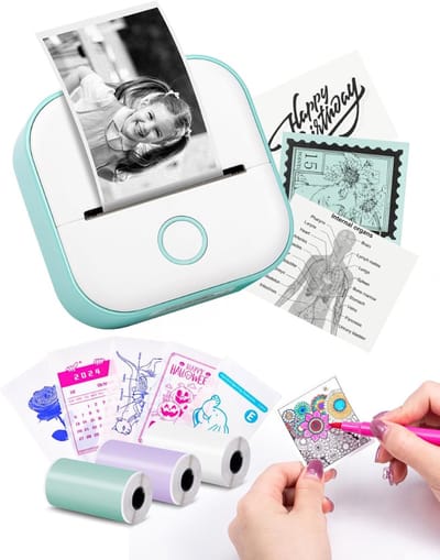VH Supplies® Fotoprinter voor Smartphone - Mobiele Fotoprinter - Pocket Printer