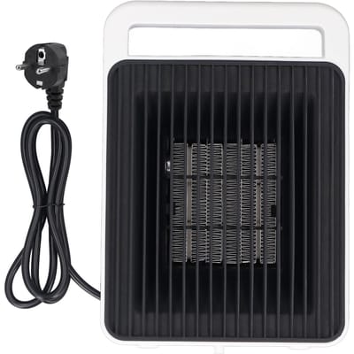 Ruimteverwarmer ABS Snel Verwarmen Energiebesparend Desktop Draagbare Elektrische Kachel voor Slaapkamer Kantoor en EU Plug 220V black