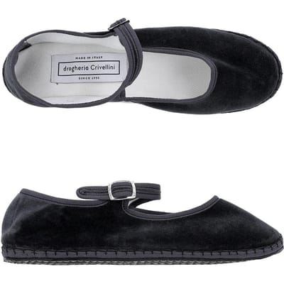 Drogheria CriVerini Mjpj Ve Oo Asx Mary Jane Velours Platte Schoenen MJPJ VE OO ASX (38)