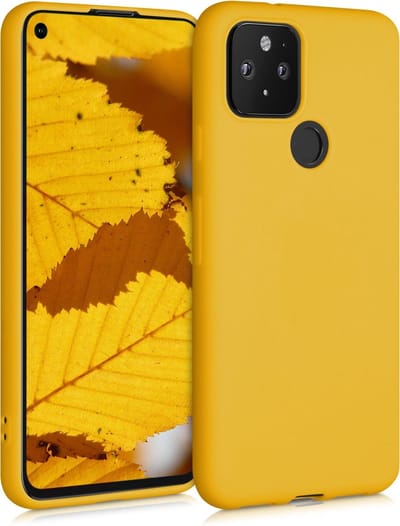 kwmobile telefoonhoesje geschikt voor Google Pixel 5 - Hoesje voor smartphone - Back cover in honinggeel