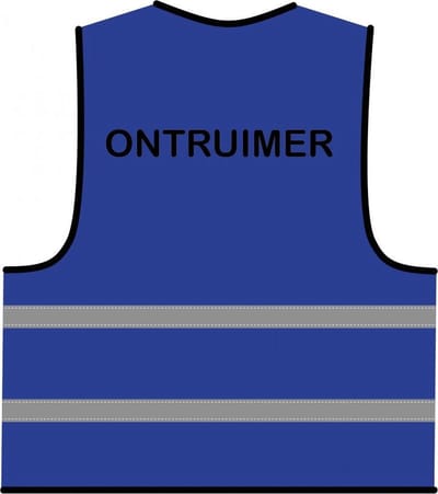 Ontruimer hesje blauw