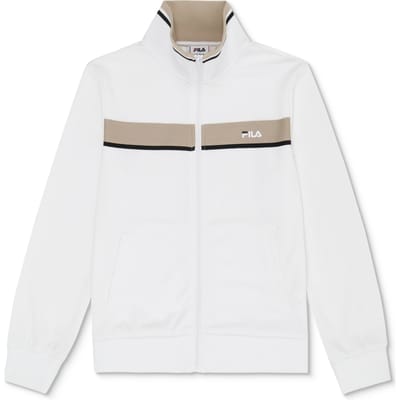 FILA Campasso Regular Taped Track Jacket Bright White-white Peppe Maat: 146/152 | Jassen Outlet | Unisex | Wit