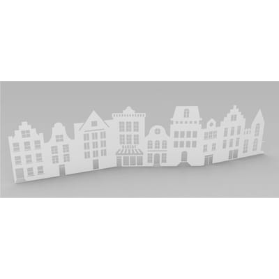 VBS Papieren Silhouet "Huizen"