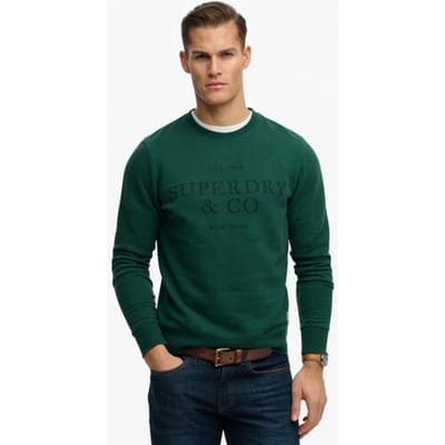 Superdry 1954 Company Relaxed Sweatshirt Green Grootte: XL