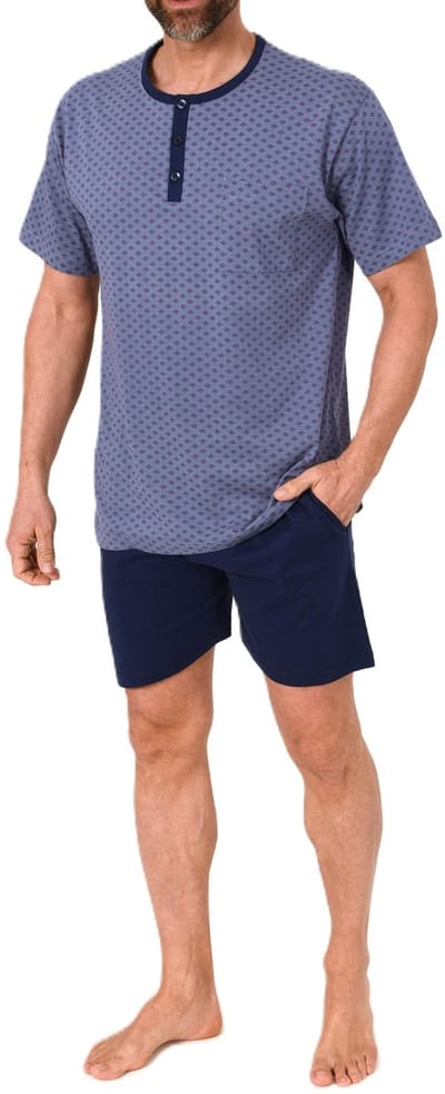 Normann heren pyjama met korte mouwen van 100% katoen – ook in grote maten