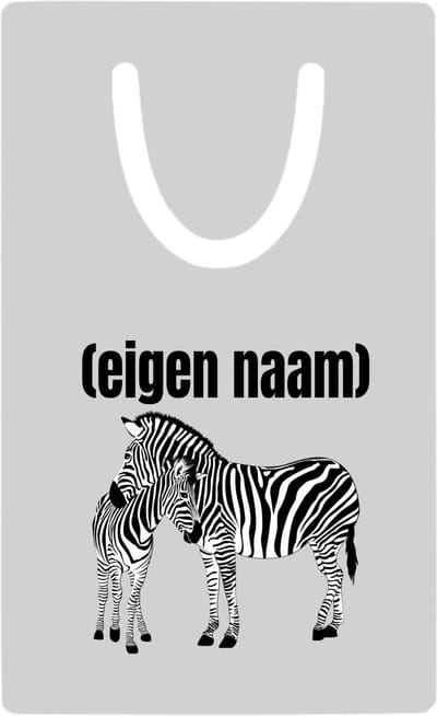Hacebo® - 2 zebra's met eigen naam metalen boekenlegger - Zebra - dieren liefhebber - iemand die houdt van zebra's - verjaardag - cadeau - kado - geschenk Bladwijzer boekenleggers - 7.6 cm x 5cm