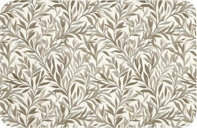 Badmat 60x40 cm - Antislip - Takken - Botanisch - Taupe - Badmatten voor badkamer - Badkamermat - Douchemat - Badkamer mat