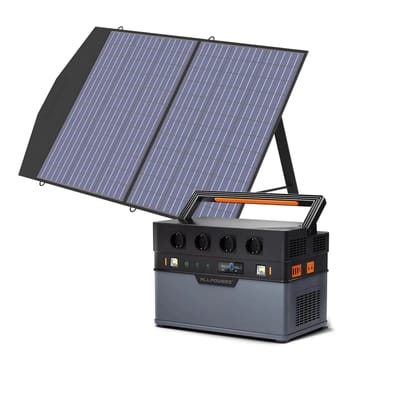 ALLPOWERS Zonnegeneratorset 1500W (S1500 + SP027 Zonnepaneel) - S1500+SP027 100W zonnepaneel