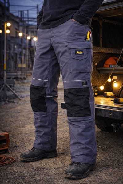 Werkbroek Snickers Workwear 3619 Power Winter Trousers – Steel Grey/Black (5804) – Maat 048 – Gevoerde Winter Werkbroek