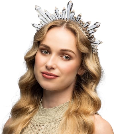 Boland - Diadeem halo kroon Saphira - - Volwassenen - Vrouwen - Fantasy - Festival - Engel - Fee