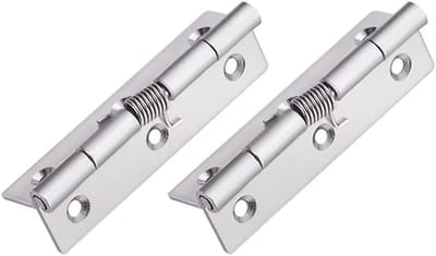 Zelfsluitende RVS Deurhengsels voor Onzichtbare Deuren - 2 Stuks, Automatische Sluiting, Duurzaam en Roestvrij, 100×50×2MM