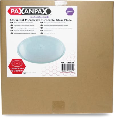 Paxanpax 32 cm glasplaat voor magnetron - draaiplateau - met 3 inkepingen