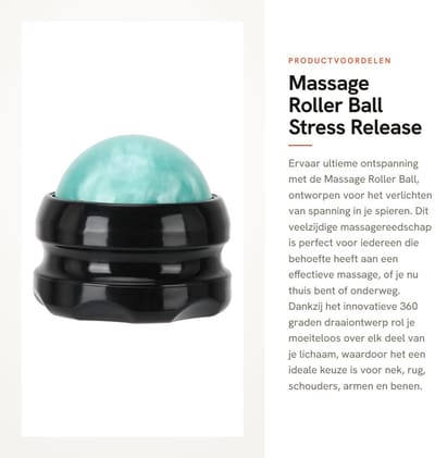 Dailygoods- Massagebal Krachtige Ontspanning - Massagekussen - Triggerpoint Bal - Egelbal - Massageballen - Verbeterde Flexibiliteit - Massageroller