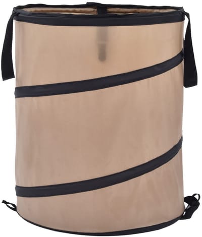 Dailygoods- Vuilniszak 37,8 liter - Opvouwbare Prullenbak - Versterkte Stalen Lente - Tuinafvalzak - Ontgrendelingsgesp - Ruimtebesparend Ontwerp - Afvalcontainer