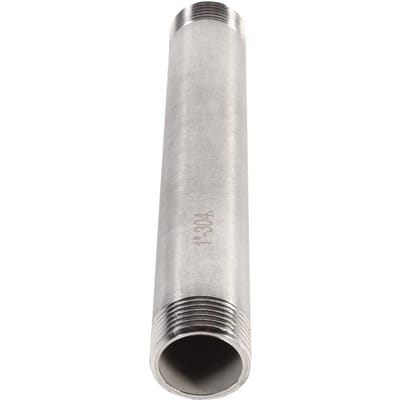 1 pièce Acier Inoxydable SS304 Raccord de Tuyau Fileté Mâle x Mâle 200mm BSP 1 4  1 2  3 4  1