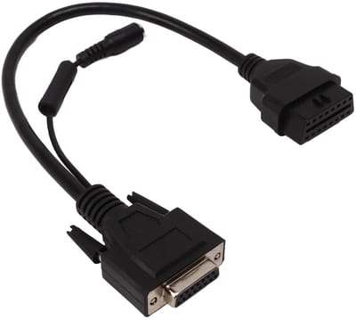 OBD I Bluetooth Conversiekabel - 16-Pin Man naar 15-Pin Vrouw Adapter voor Launch X431