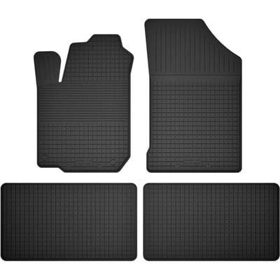 Wielganizator BasicProtect - Auto Vloermatten - Rant 1,5 cm - Set van 4 Stuks - Compatibel met Seat Alhambra I